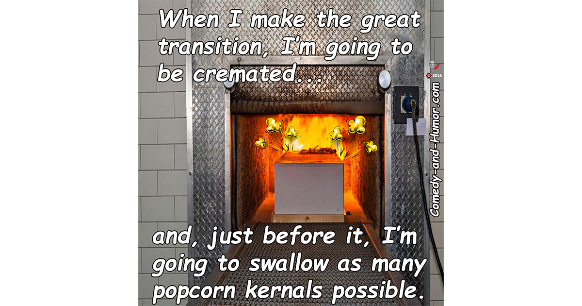 popcorn popping during cremation