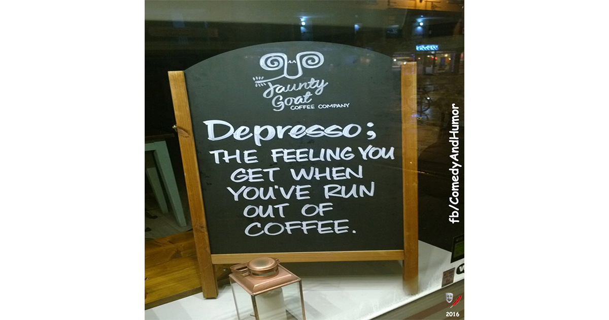 coffee shop sign