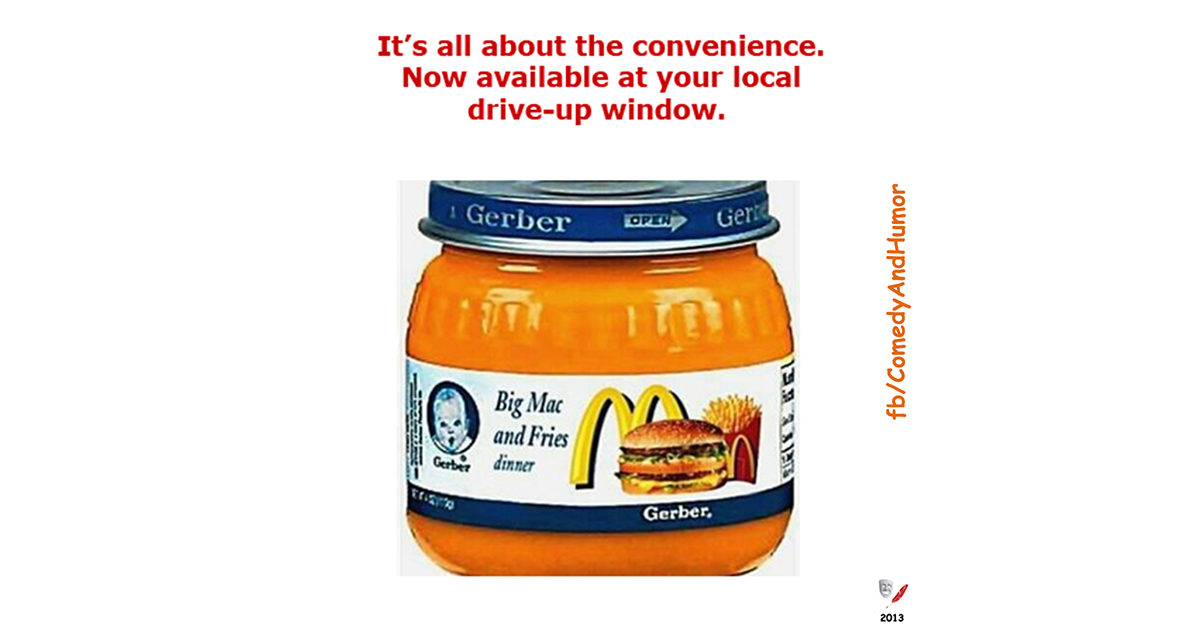 gerber's - mcdonald's baby food