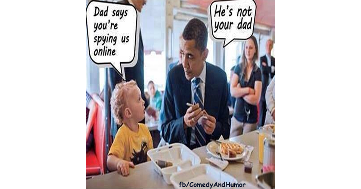 Barack Obama and a child