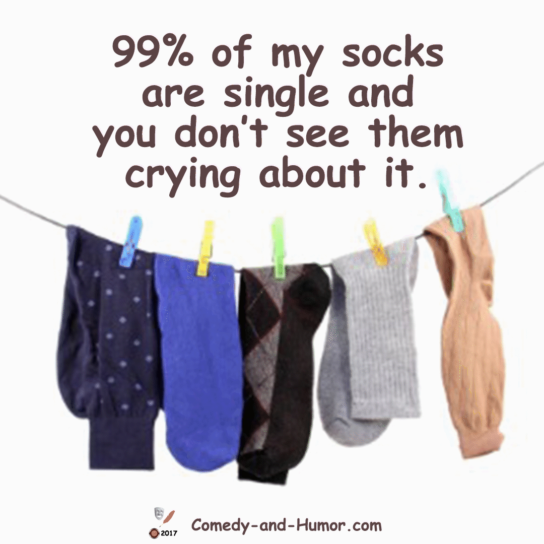 socks hanging on clothesline