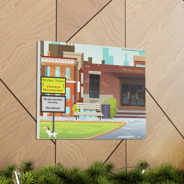 Chinese Restaurant Canvas Wrap wall view