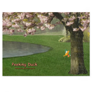 Peeking Duck Jigsaw Puzzle