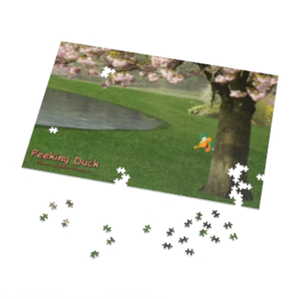 Peeking Duck Jigsaw Puzzle